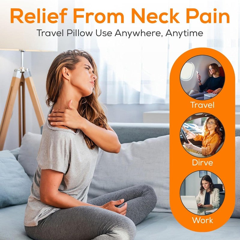 Dream NEW SPIDER PLUS Dream 2 PCS Headrest Cushion Set – Memory Foam Car Neck Support Pillow, Ergonomic Cervical Rest Pad with Adjustable Strap, Breathable Cover for Car, SUV, Office & Travel Use - Image 5